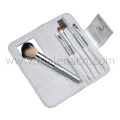 5PCS Portable Cosmetic Brushes with Mirror